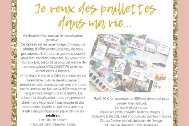 ATELIER ART-THERAPIE: JE VEUX DES PAILLETTES DANS MA VIE